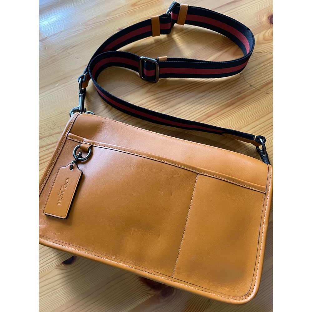Coach Heritage Convertable Crossbody Wristlet Men's Unisex Bag Preppy